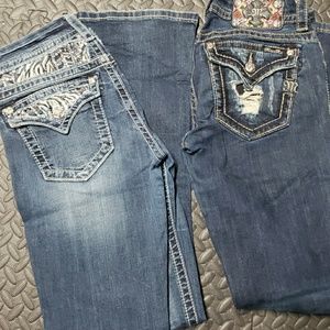 2 pair Miss Me Jeans